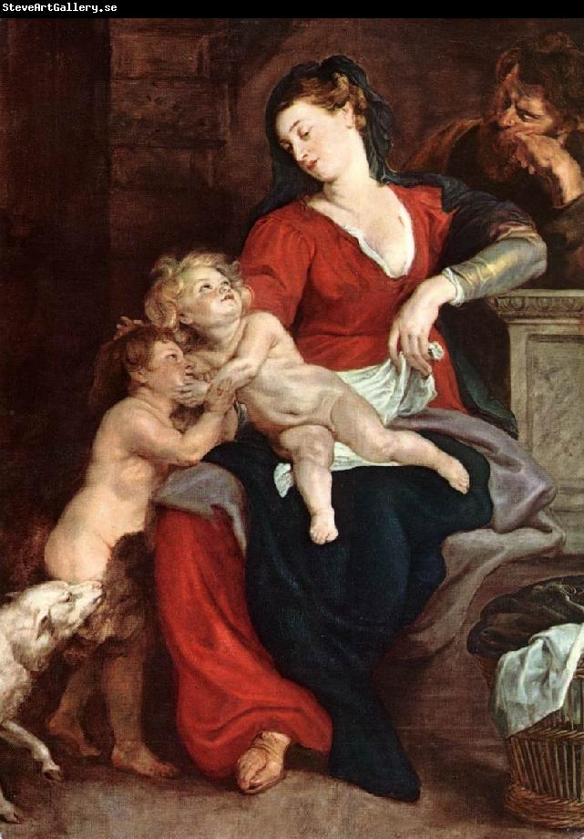 RUBENS, Pieter Pauwel The Holy Family with the Basket f